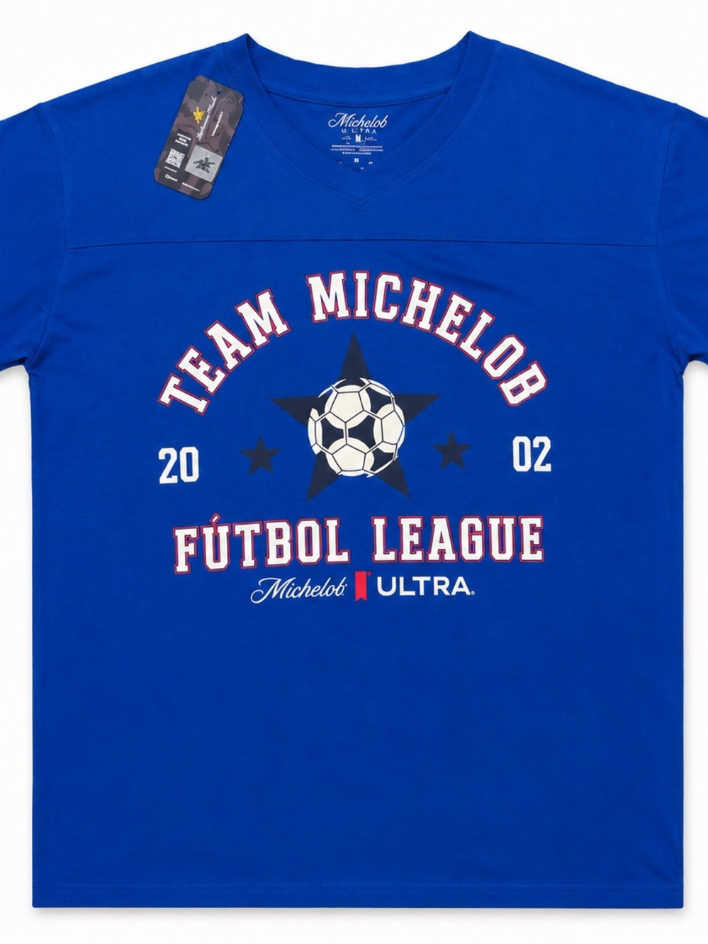 NWT Michelob Ultra Team Michelob Football League Soccer Jersey Blue Men’s Medium